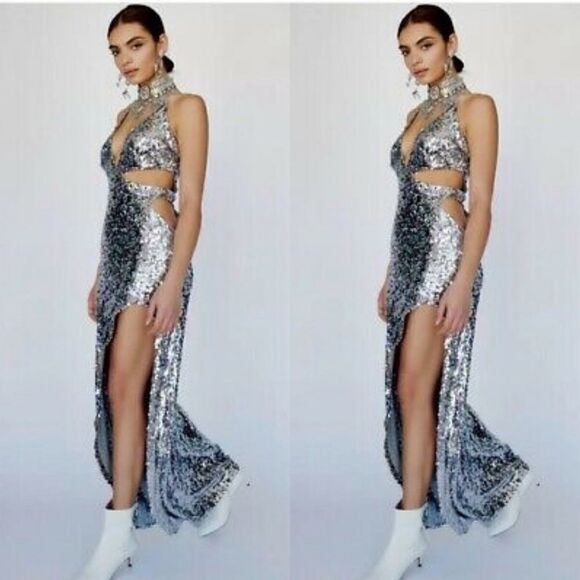 Free People x  For Love & Lemons Showtime Maxi - Picture 1 of 9